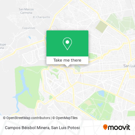 Mapa de Campos Béisbol Minera