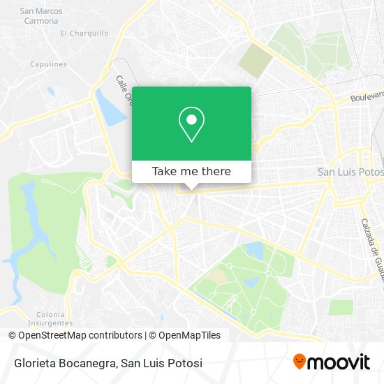 Glorieta Bocanegra map