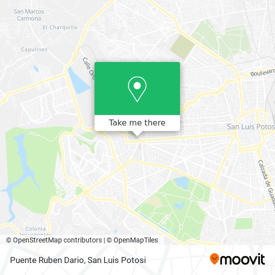 Mapa de Puente Ruben Dario