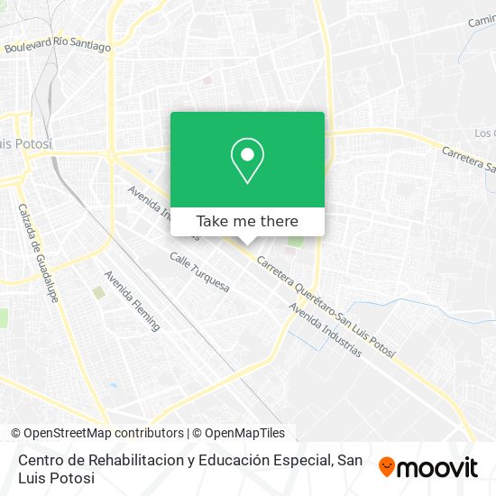 Mapa de Centro de Rehabilitacion y Educación Especial