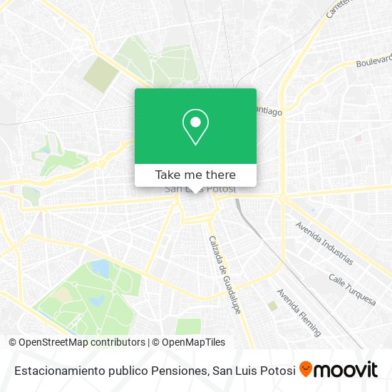 Mapa de Estacionamiento publico Pensiones