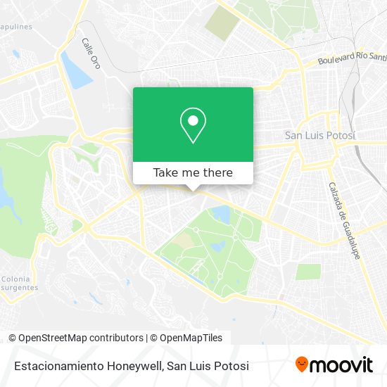 Mapa de Estacionamiento Honeywell