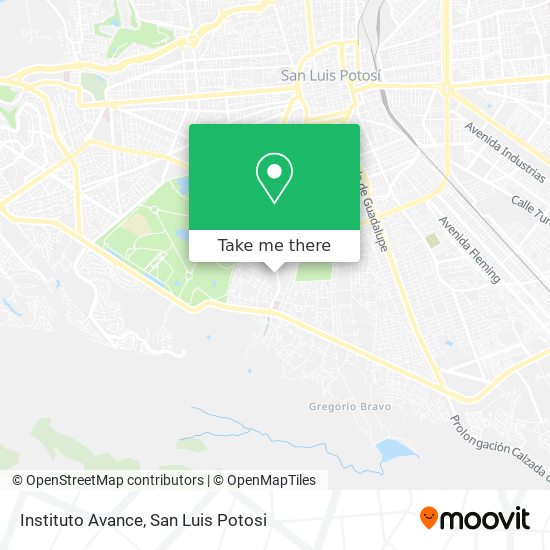 Instituto Avance map