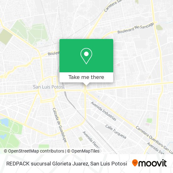 REDPACK sucursal Glorieta Juarez map