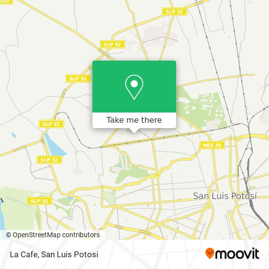 La Cafe map