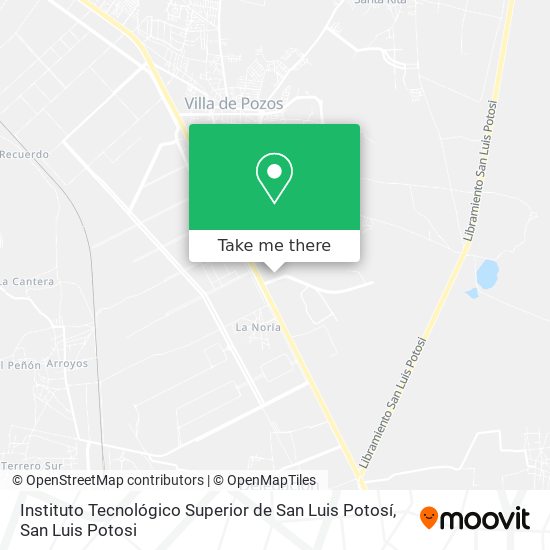 How to get to Instituto Tecnológico Superior de San Luis Potosí by Bus?