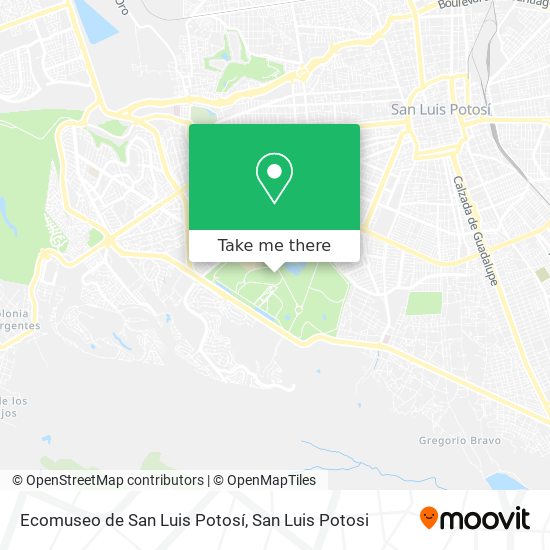 Ecomuseo de San Luis Potosí map