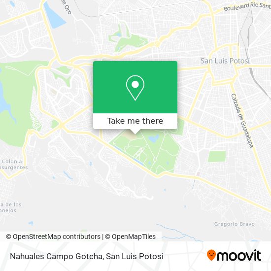 Mapa de Nahuales Campo Gotcha
