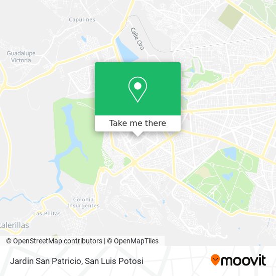 Jardin San Patricio map