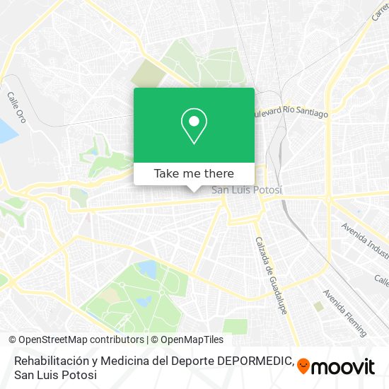 Mapa de Rehabilitación y Medicina del Deporte DEPORMEDIC