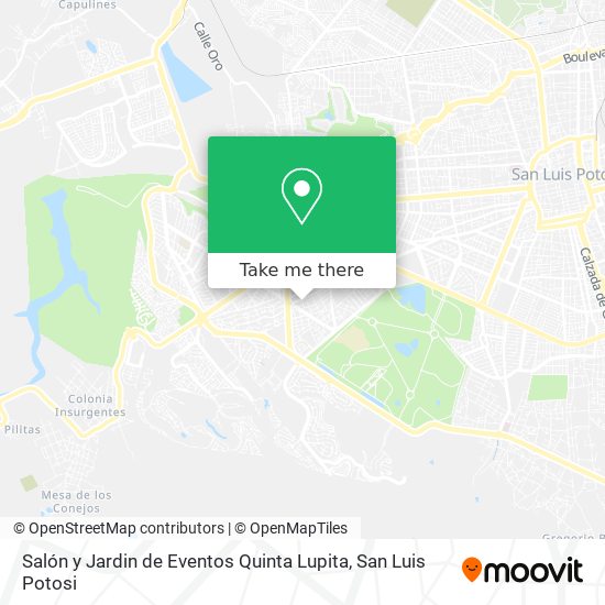 Salón y Jardin de Eventos Quinta Lupita map