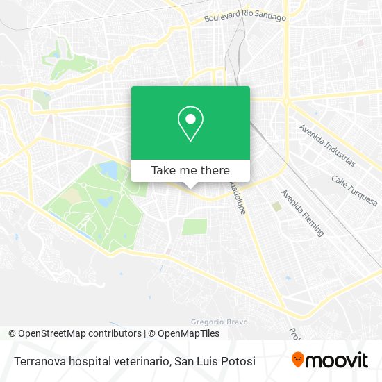 Mapa de Terranova hospital veterinario
