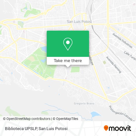 Biblioteca UPSLP map