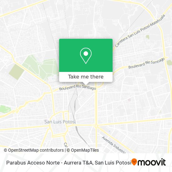 Parabus Acceso Norte - Aurrera T&A map