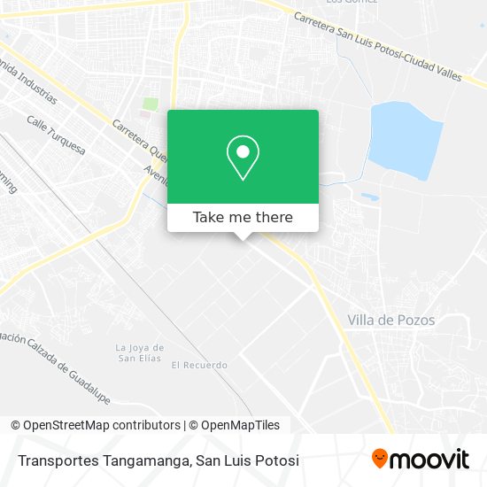 Transportes Tangamanga map