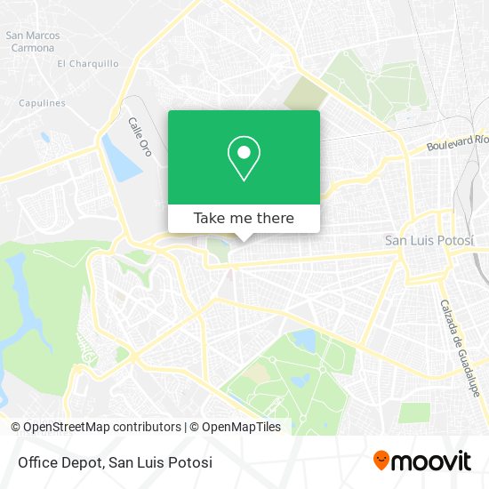 How to get to Office Depot in San Luis Potosí by Bus?