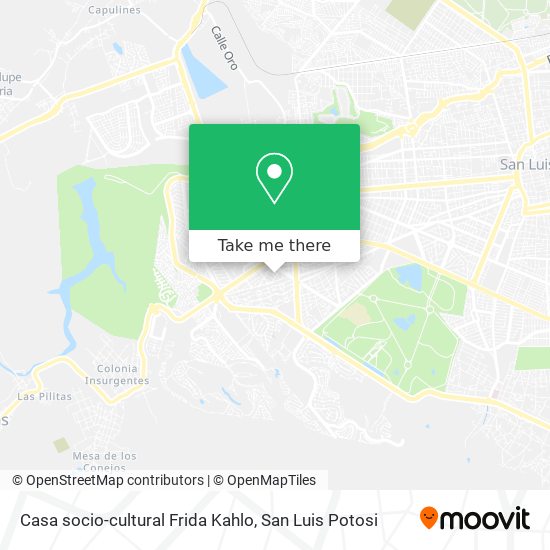 Casa socio-cultural Frida Kahlo map