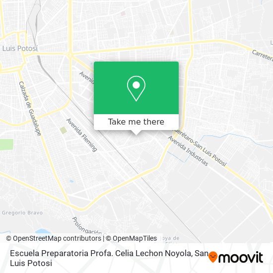 Mapa de Escuela Preparatoria Profa. Celia Lechon Noyola