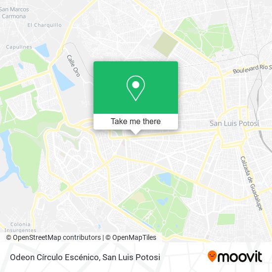 Odeon Círculo Escénico map