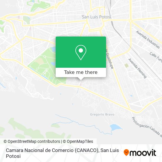 Camara Nacional de Comercio (CANACO) map