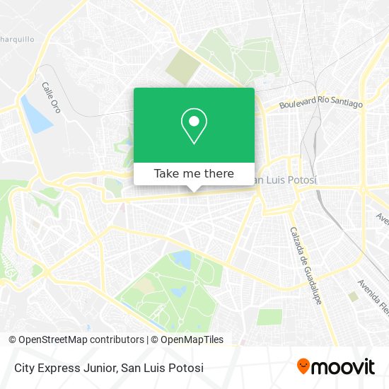 City Express Junior map
