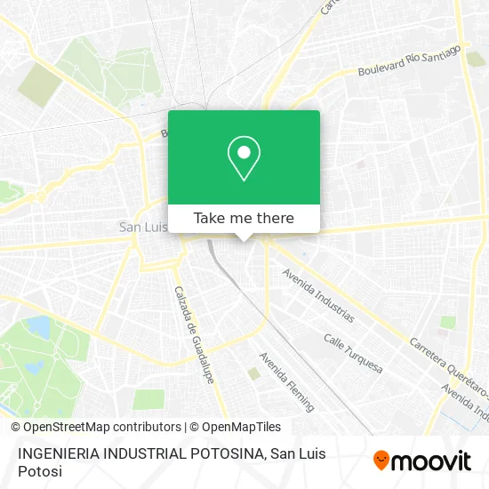Mapa de INGENIERIA INDUSTRIAL POTOSINA