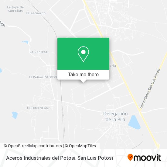 Aceros Industriales del Potosi map