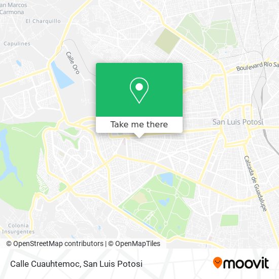 Calle Cuauhtemoc map