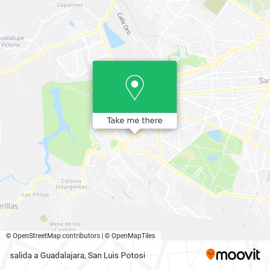Mapa de salida a Guadalajara