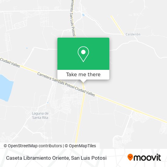 Mapa de Caseta Libramiento Oriente