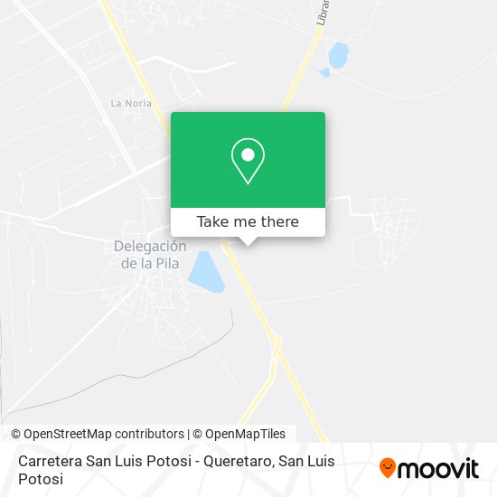 Carretera San Luis Potosi - Queretaro map