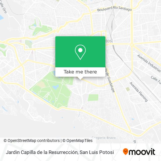 Mapa de Jardin  Capilla de la Resurrección