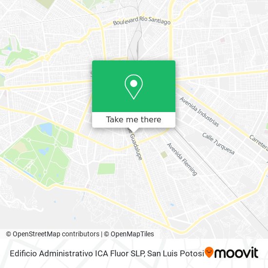 Mapa de Edificio Administrativo ICA Fluor SLP