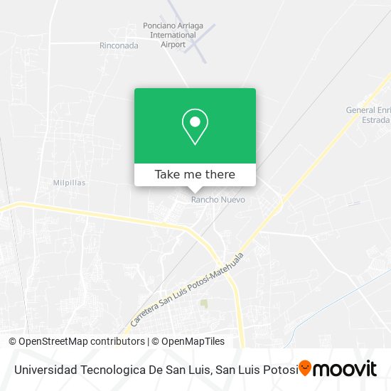 Universidad Tecnologica De San Luis map