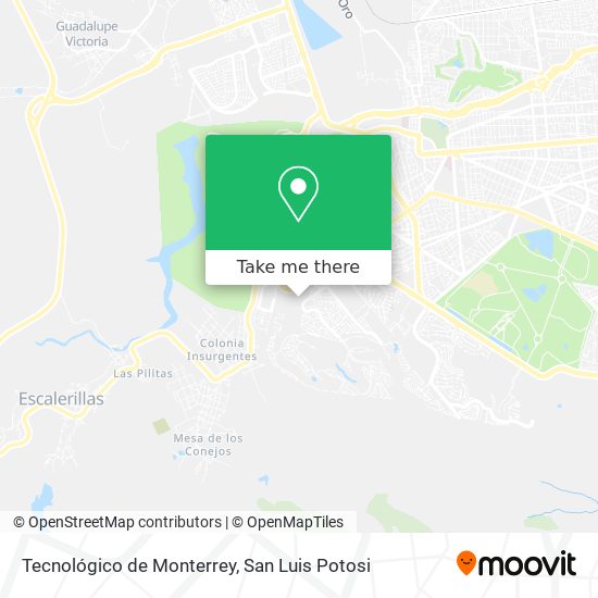Mapa de Tecnológico de Monterrey