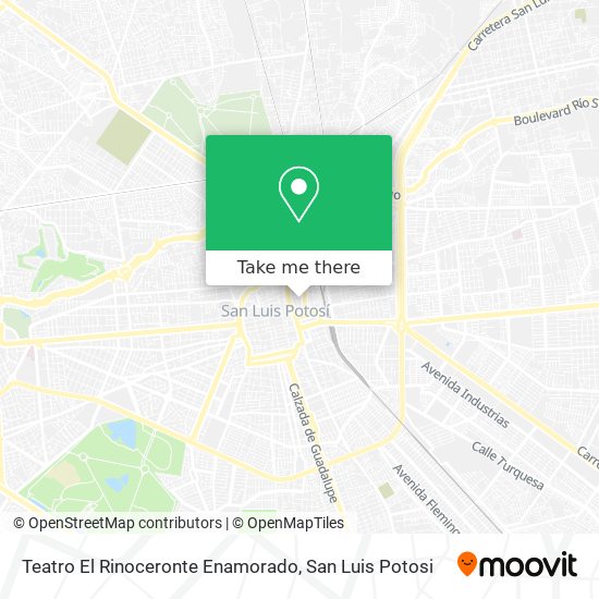 Mapa de Teatro El Rinoceronte Enamorado