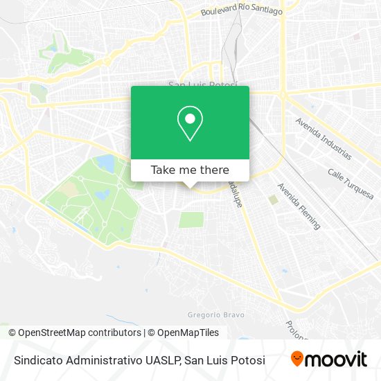 Sindicato Administrativo UASLP map