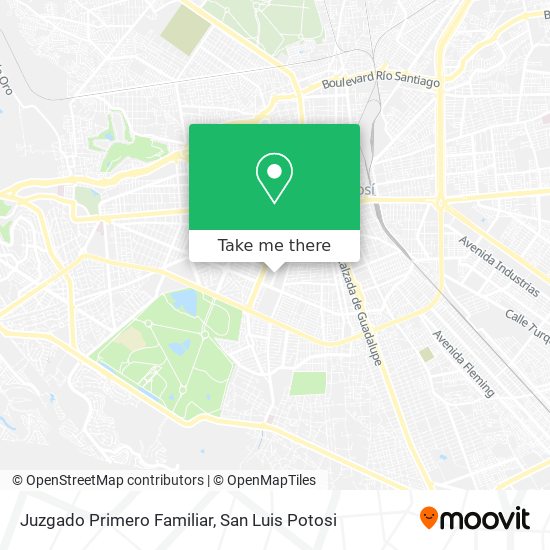 Juzgado Primero Familiar map