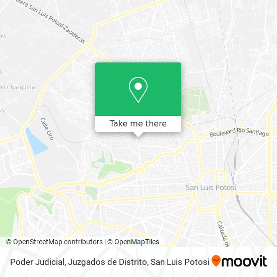 Poder Judicial, Juzgados de Distrito map