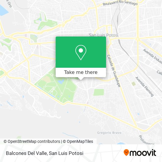 Balcones Del Valle map