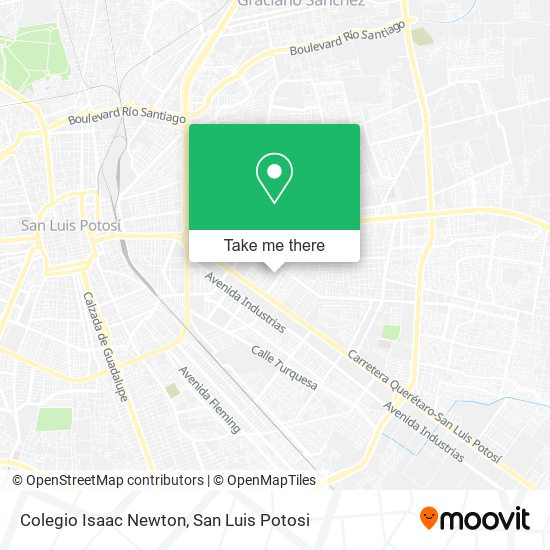 Colegio Isaac Newton map