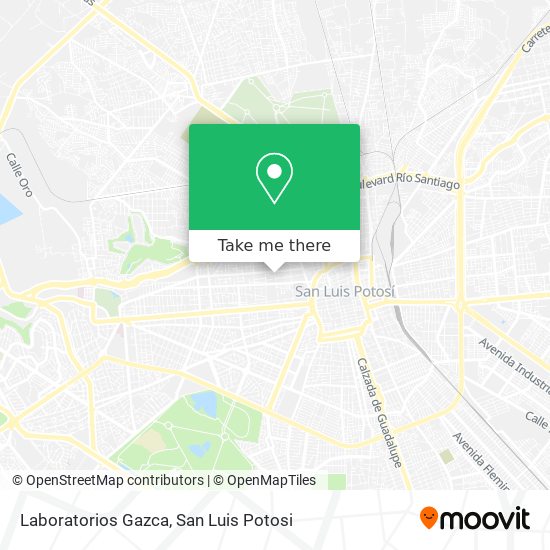 Laboratorios Gazca map