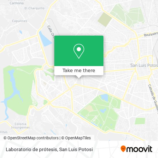 Laboratorio de prótesis map
