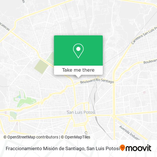 Mapa de Fraccionamiento Misión de Santiago