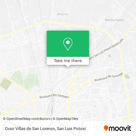 Oxxo Villas de San Lorenzo map