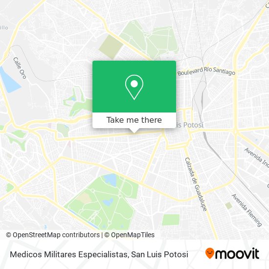 Medicos Militares Especialistas map