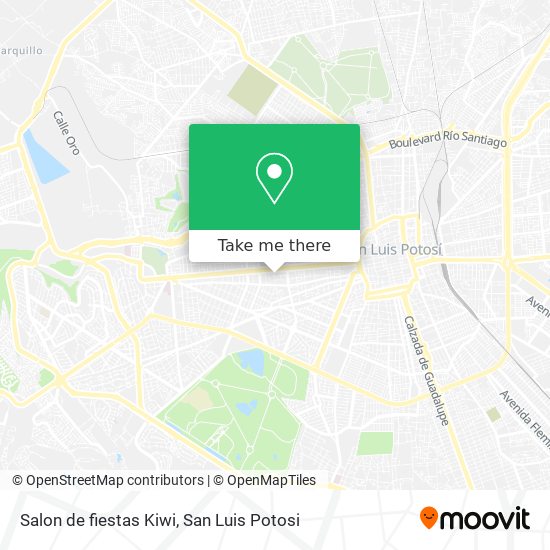 Salon de fiestas Kiwi map