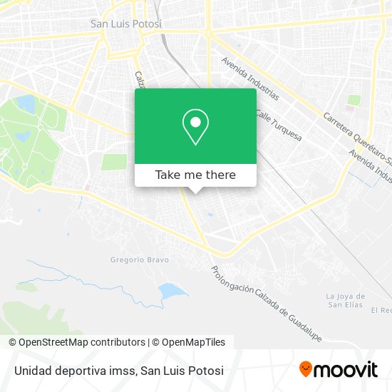 Mapa de Unidad deportiva imss