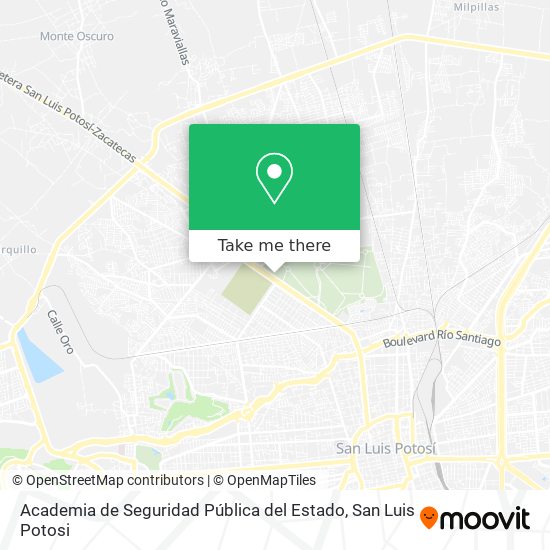 Mapa de Academia de Seguridad Pública del Estado