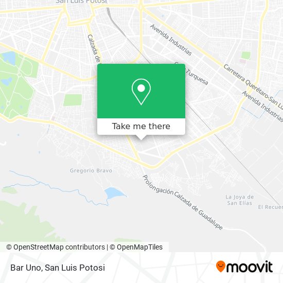 Bar Uno map